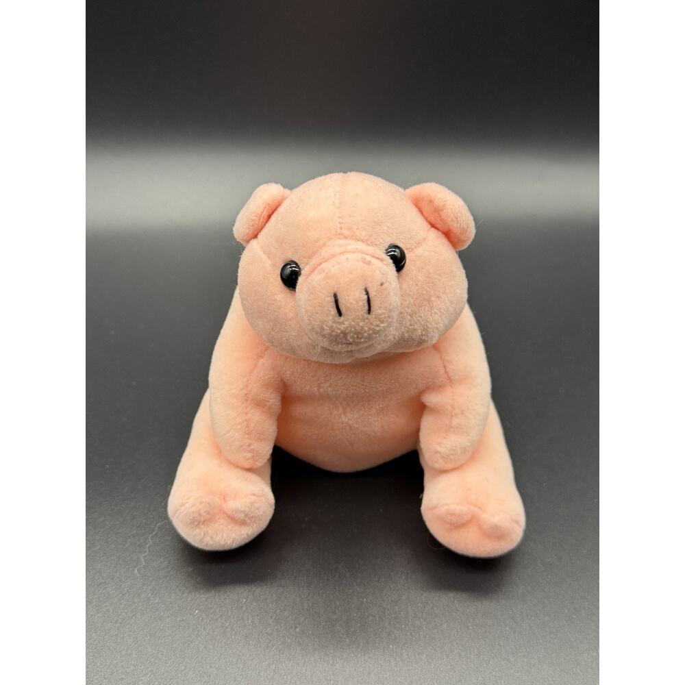 Vintage 1996 Plush Creations Small Pig 6 Inch Stuffed Animal